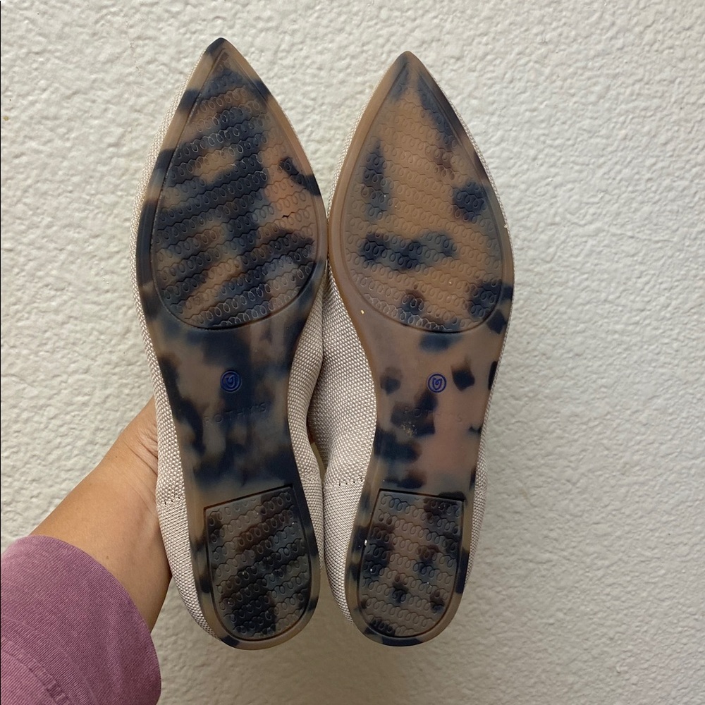 Rothy's Tan Pointed Flats - Picture 5 of 11
